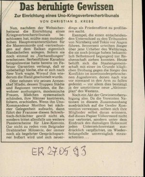 Das beruhigte Gewissen  - nosilna