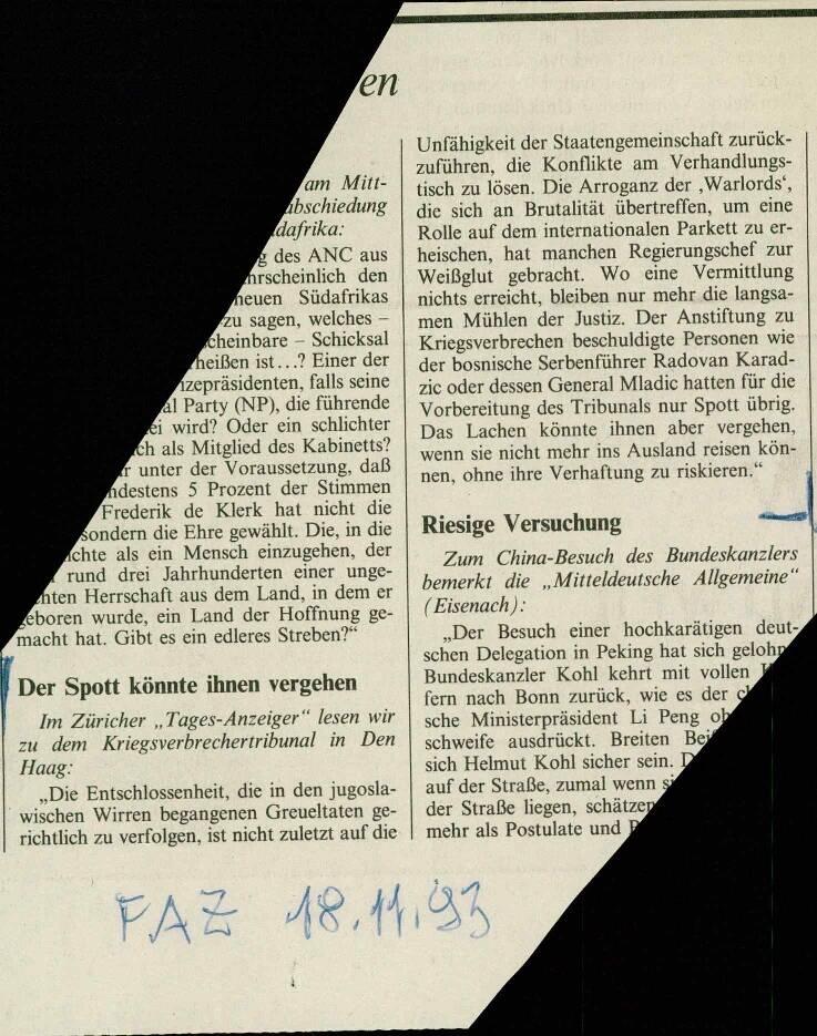 Stimmen der Anderen: Der Spott könnte ih... - nosilna