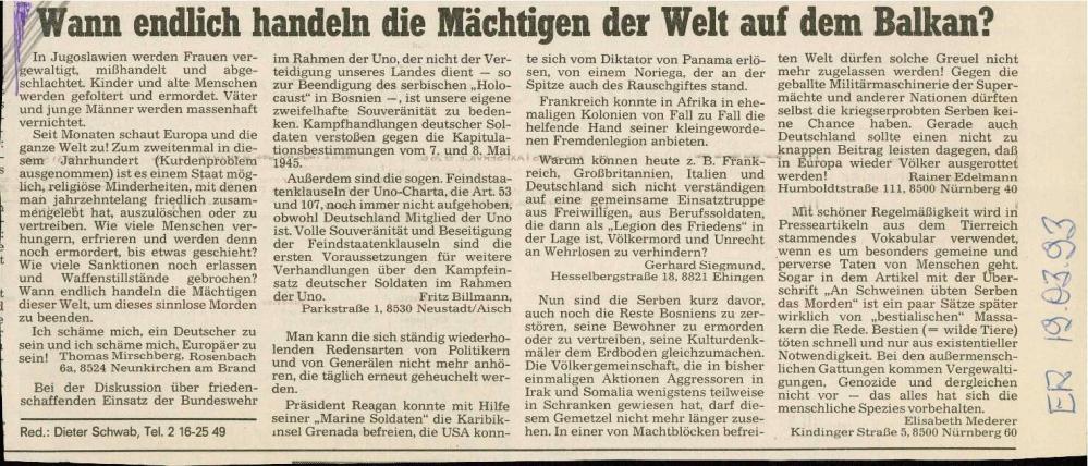 Wann endlich handeln die Mächtigen der Welt auf dem Balkan?