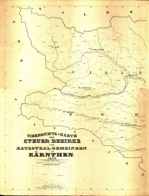 Uibersichts = Karte der Steuer Bezirke u...  - nosilna