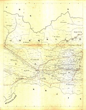 Uibersichts = Karte der Steuer Bezirke u...  - nosilna
