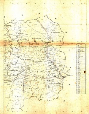 Uibersichts = Karte der Steuer Bezirke u...  - nosilna