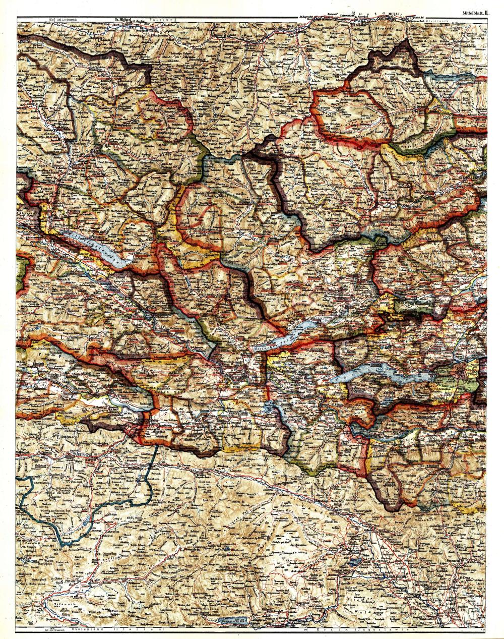 Pfarrkarte der Diözese gurk: Blatt II