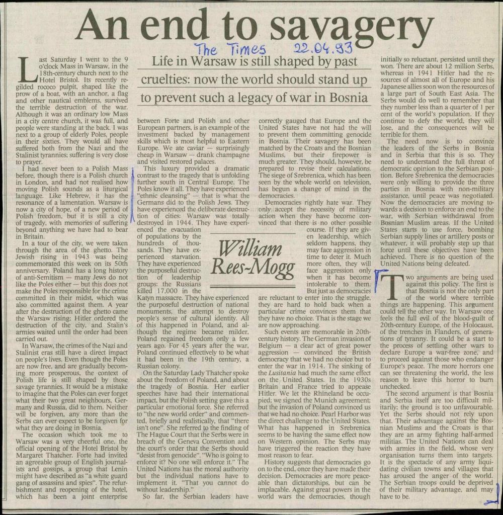 An end to savagery - nosilna