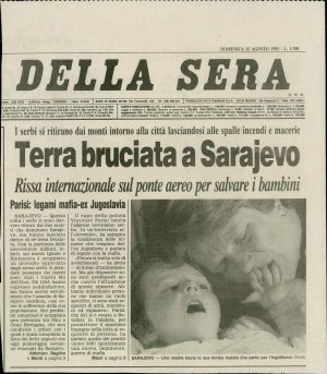 Terra bruciata a Sarajevo  - nosilna