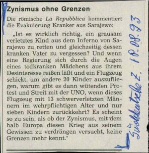 Zynismus ohne Grenzen  - nosilna