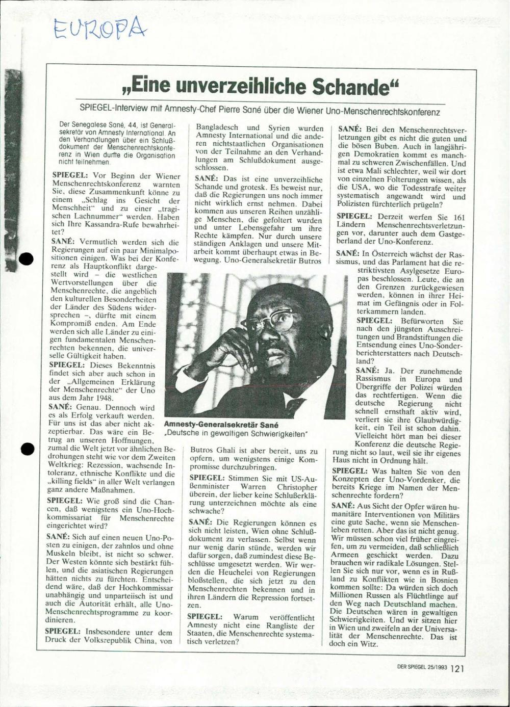 „Eine unverzeihliche Schande" - nosilna