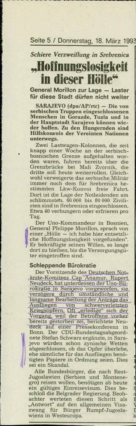 "Hoffnungslosigkeit in dieser Hölle'"