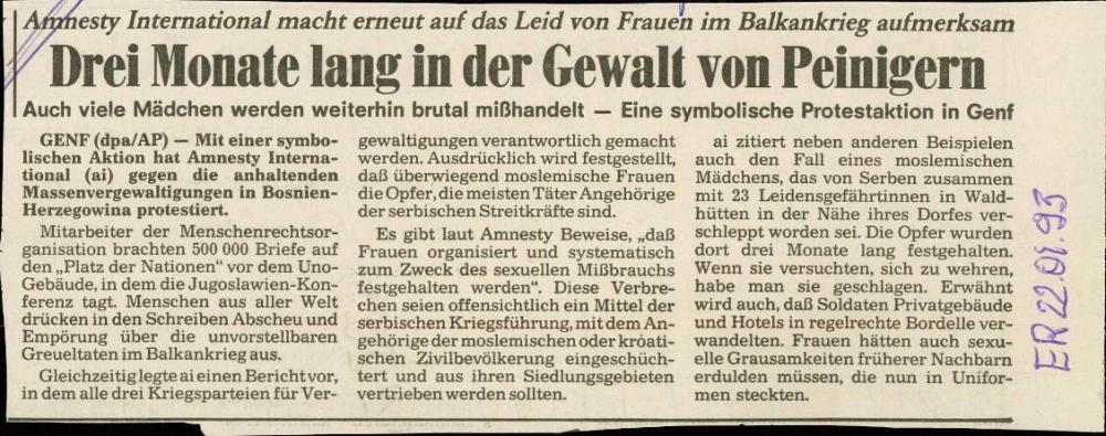 Drei Monate lang in der Gewalt von Peinigern