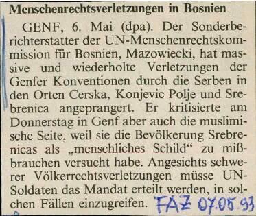 Menschenrechtsverletzungen in Bosnien