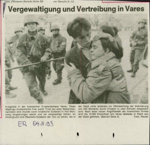 Vergewaltigung und Vertreibung in Vares  - nosilna