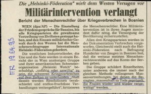 Militärintervention verlangt  - nosilna