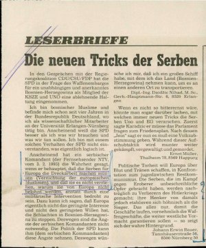 Die neuen Tricks der Serben  - nosilna