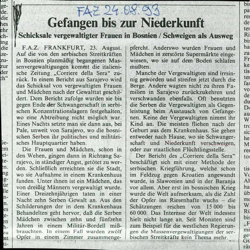 Gefangen bis zur Niederkunft - nosilna