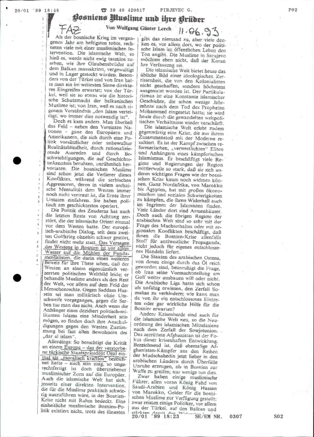 Bosniens Muslime und ihre Brüder
