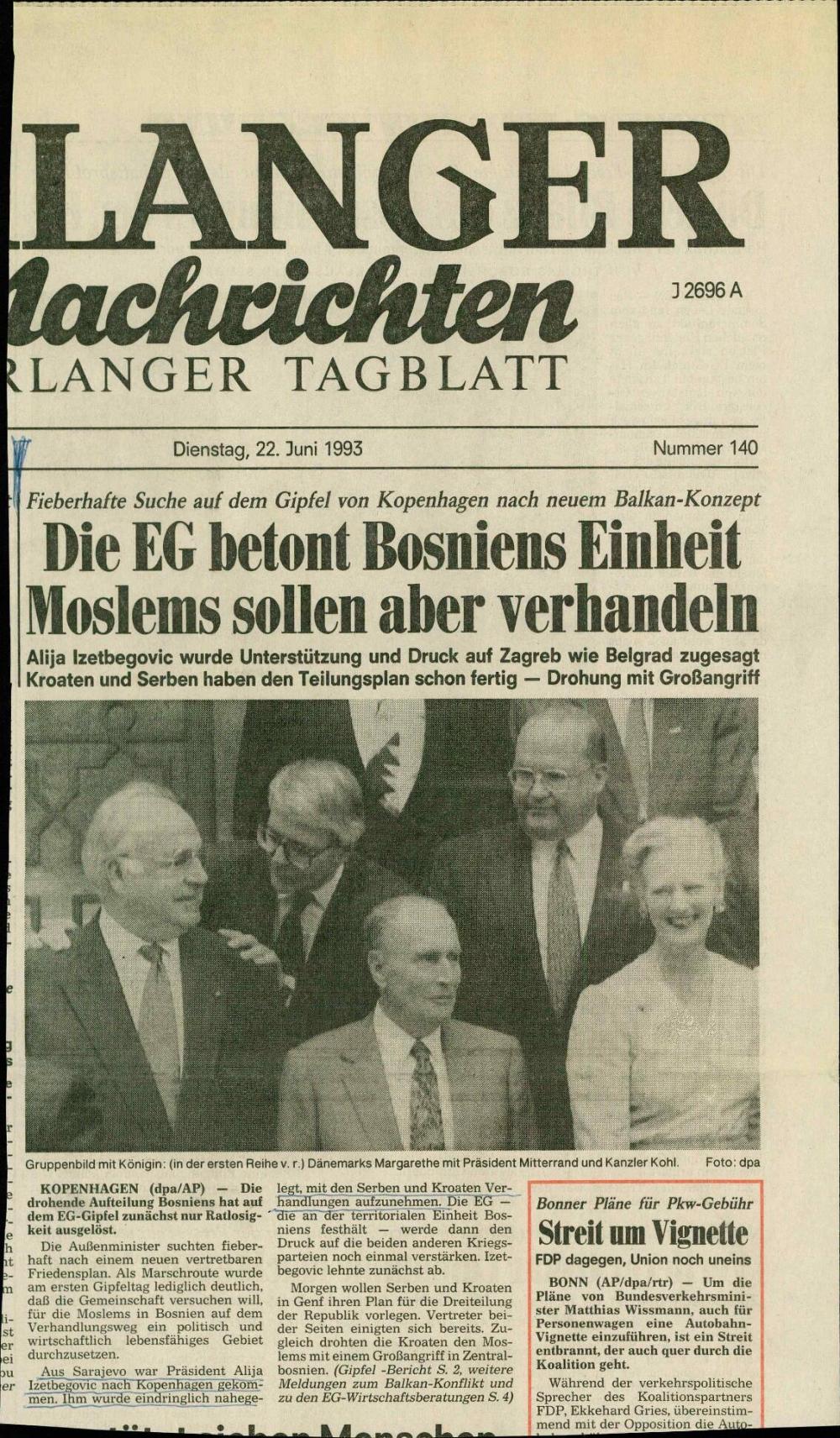 Die EG betont Bosniens Einheit Moslems s... - nosilna