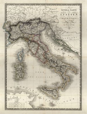General karte von Italien und Dalmatien  - nosilna