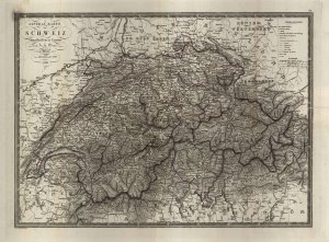 General karte der Schweiz eingetheilt in...  - nosilna