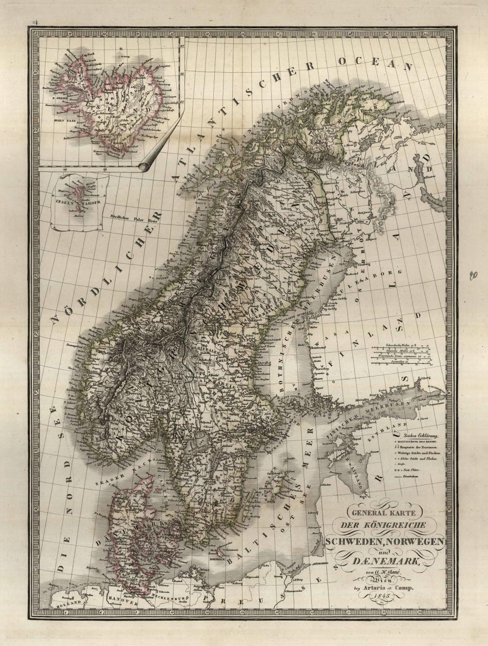 General karte der Königreiche Schweden, Norwegen und Daenemark