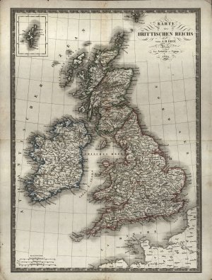 Karte des Brittischen Reichs  - nosilna
