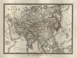 Karte von Asien  - nosilna