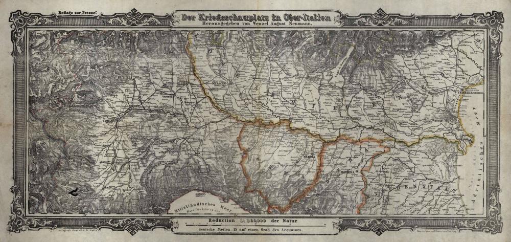 Der Kriegsschauplatz in Ober-Italien