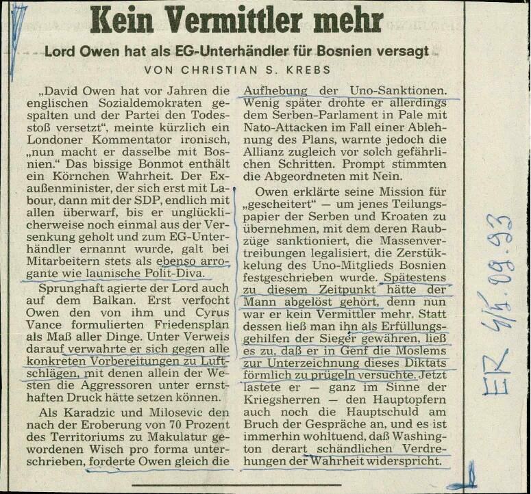 Kein Vermittler mehr - nosilna