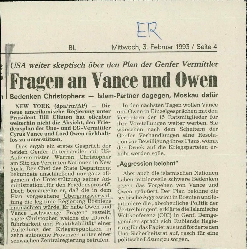 Fragen an Vance und Owen - nosilna
