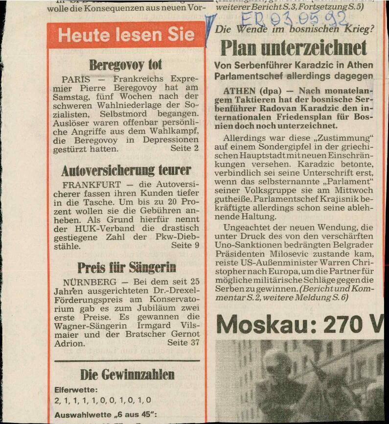 Plan unterzeichnet