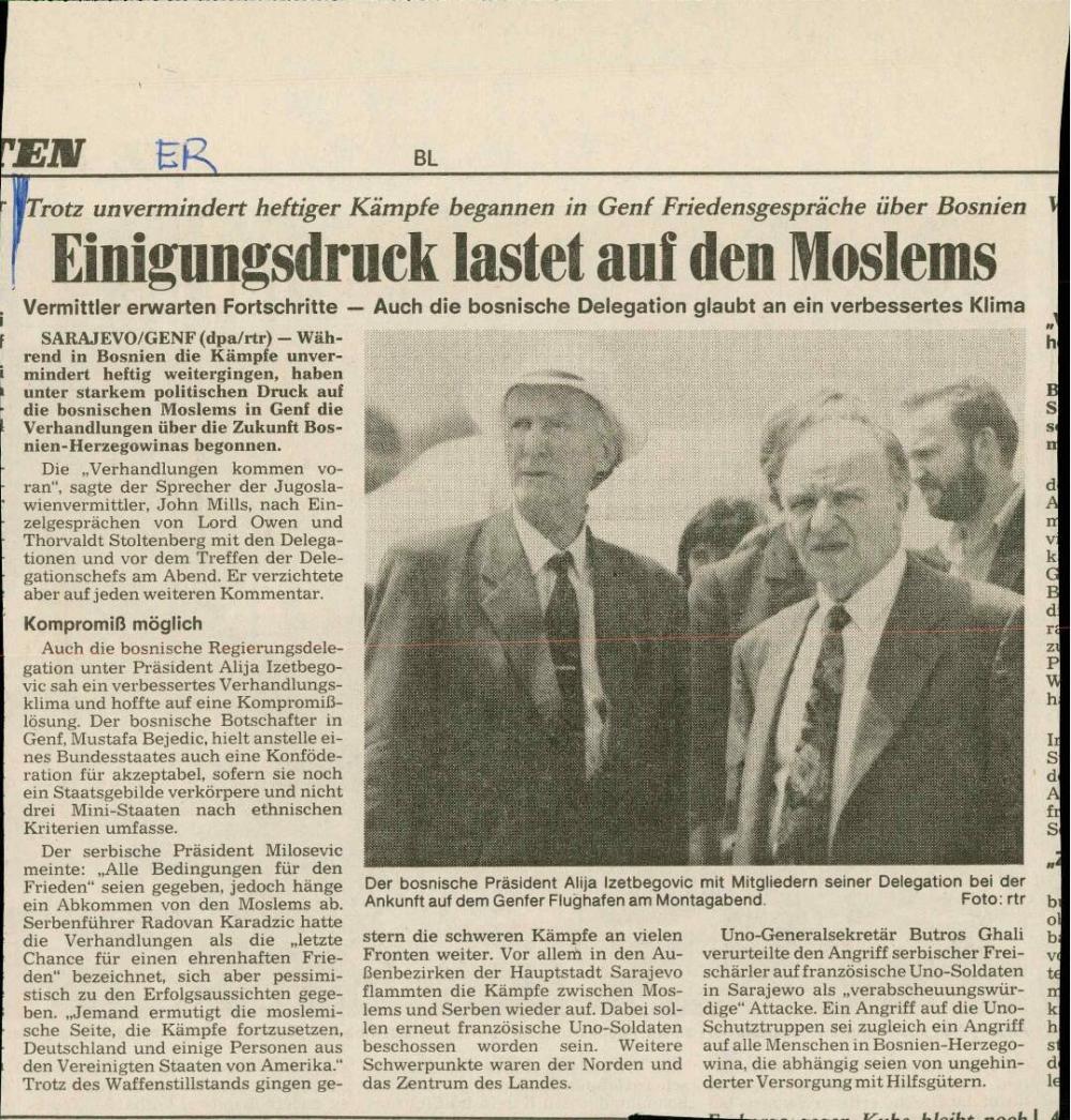 Einigungsdruck lastet auf den Moslems