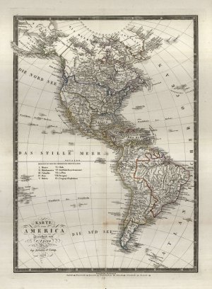 Karte von America - 1832  - nosilna