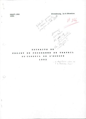 Extraits du projet de programme de trava...  - nosilna