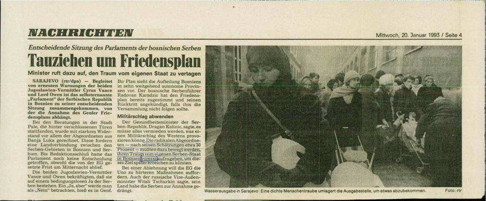 Tauziehen um Friedensplan