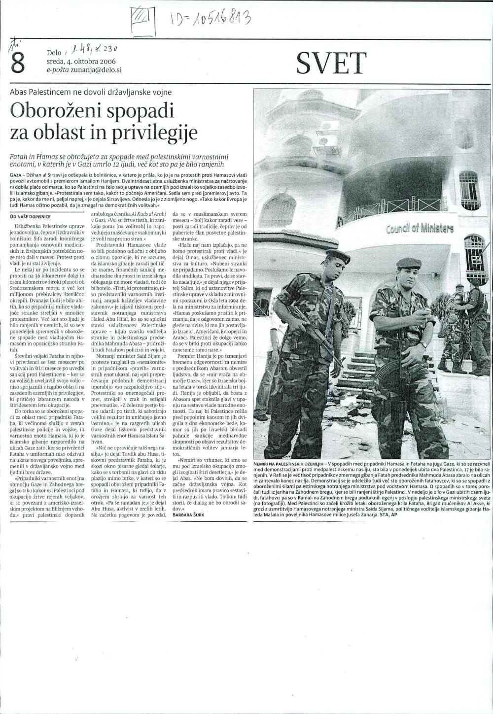 Oboroženi spopadi za oblast in priviligi... - nosilna