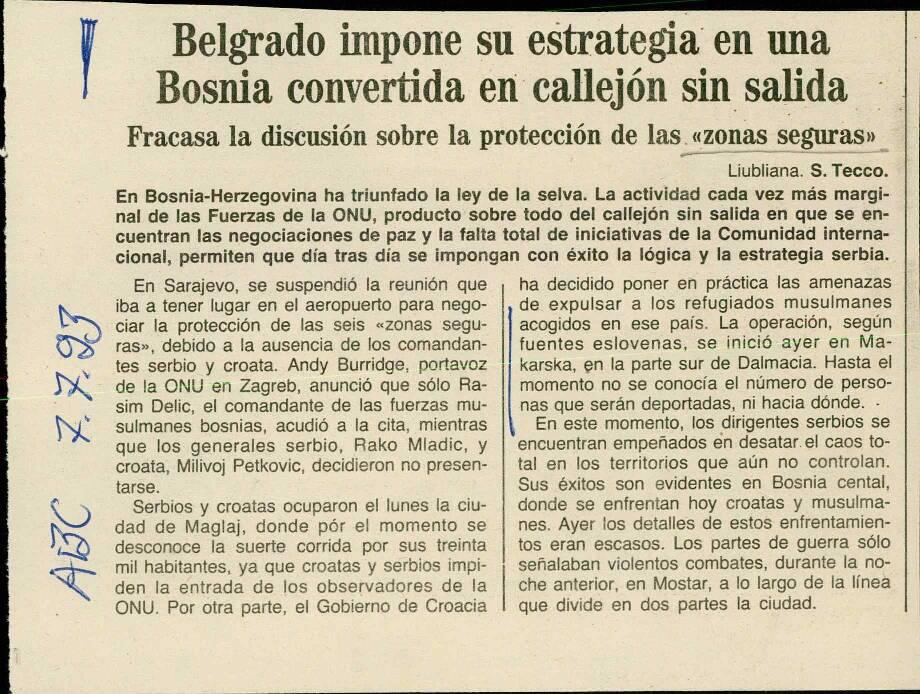 Belgrado impone su estrategía en una Bosnia convertida en callejón sin salida