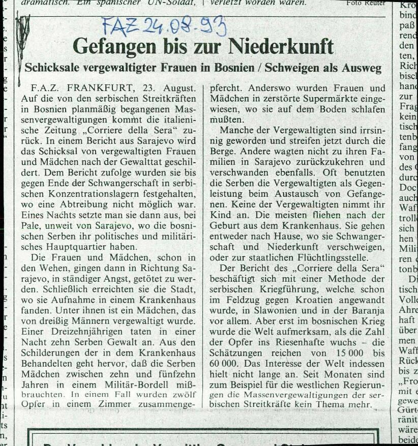 Gefangen bis zur Niederkunft - nosilna
