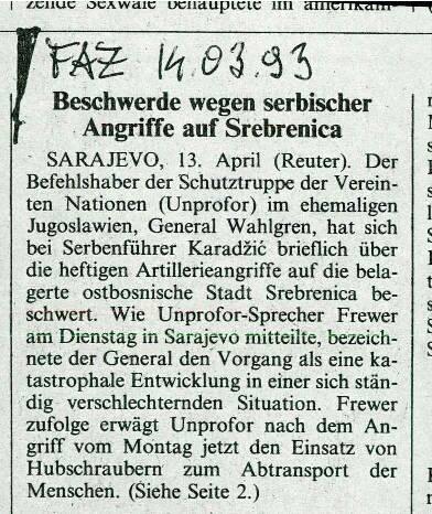Beschwerde wegen serbischer Angriffe auf... - nosilna
