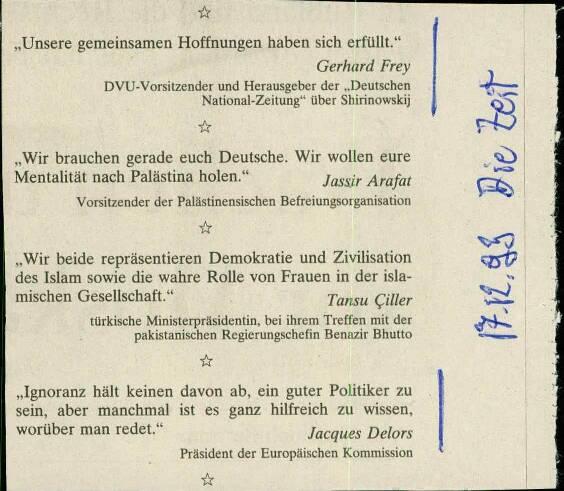 Worte der Woche (Frey, Delors) - nosilna