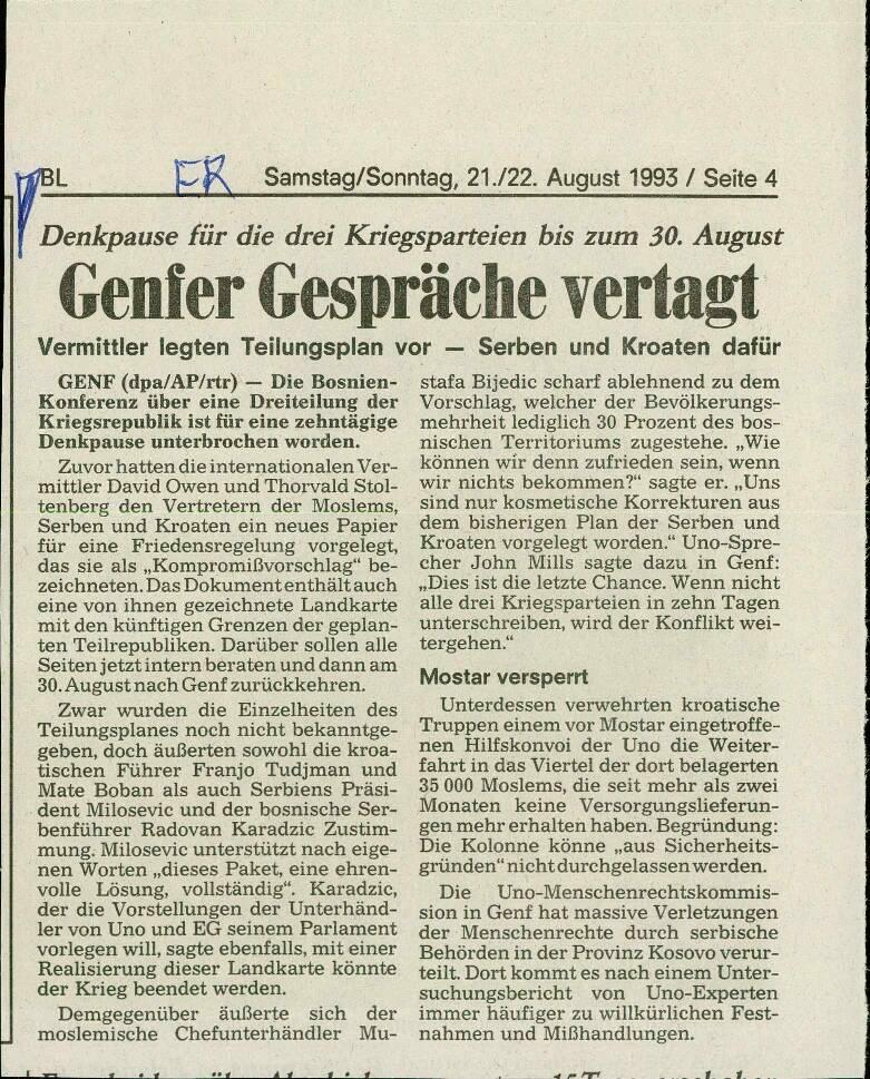 Genfer Gespräche vertag