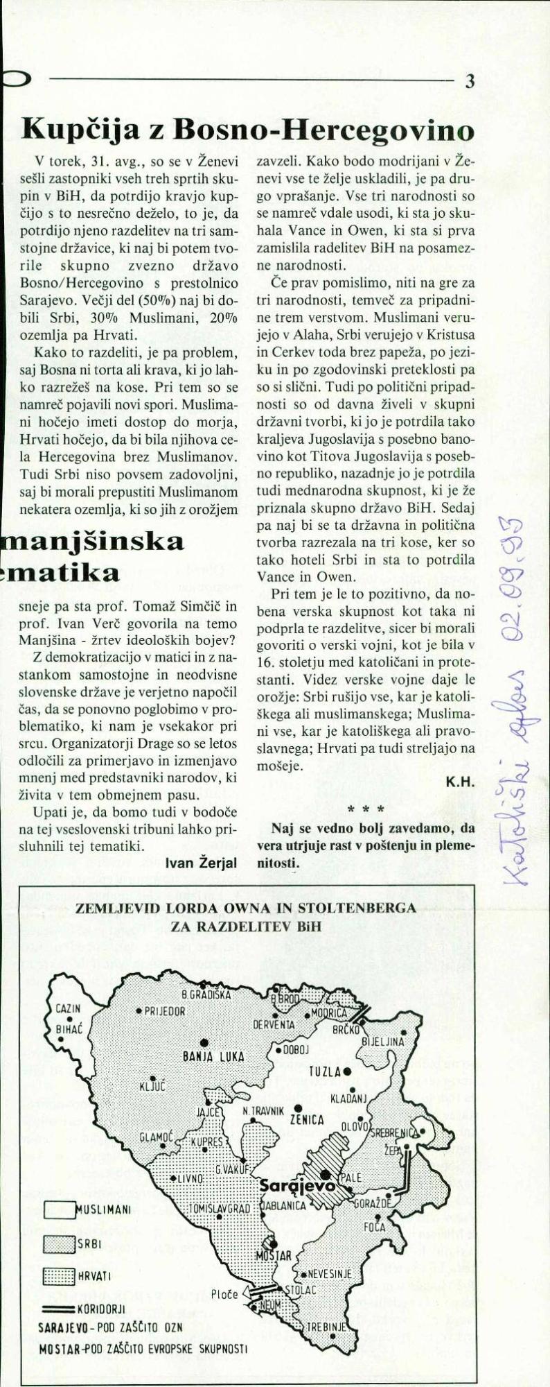 Kupčija z Bosno-Hercegovino