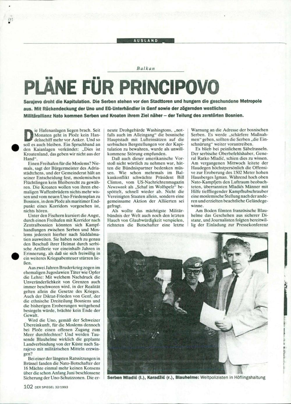 Pläne für Principovo
