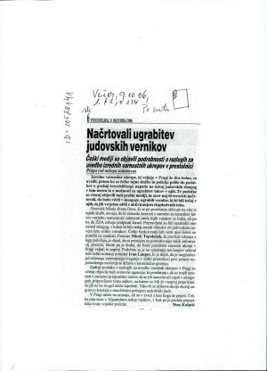 Načrtovali ugrabitev judovskih vernikov  - nosilna