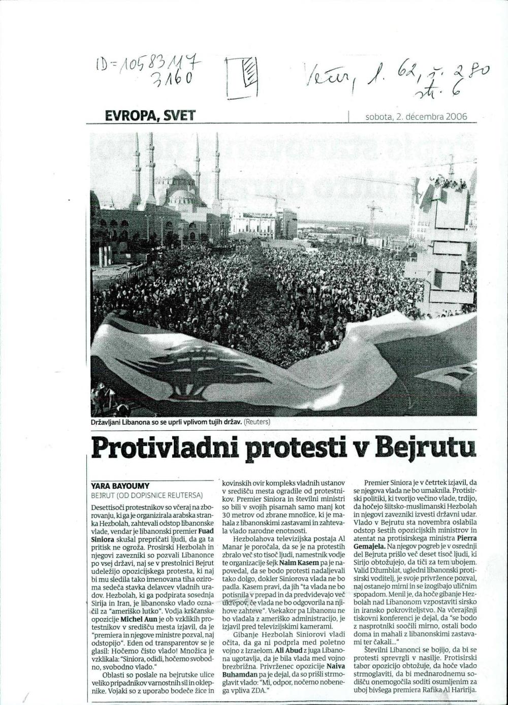 Protivladni protesti v Bejrutu