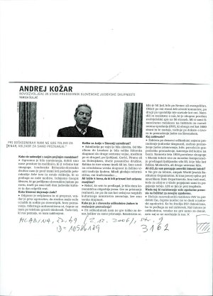 Andrej Kožar : Novoizvoljeni in stari pr...  - nosilna