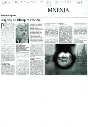 Kaj zdaj na Bližnjem vzhodu?  - nosilna