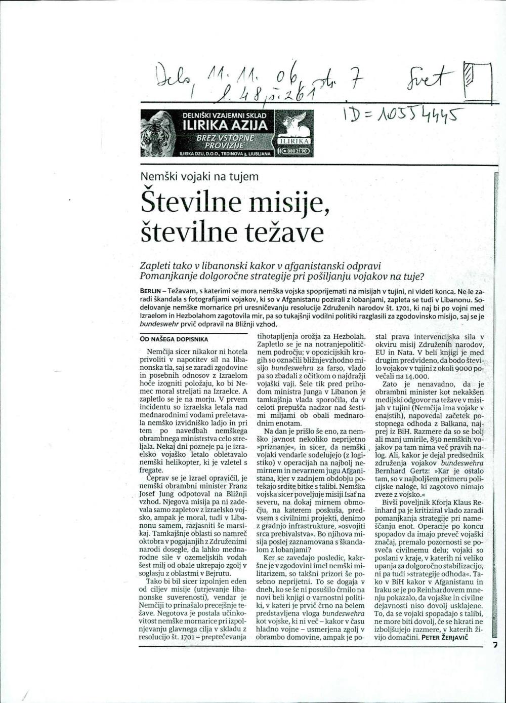Številne misije, številne težave - nosilna