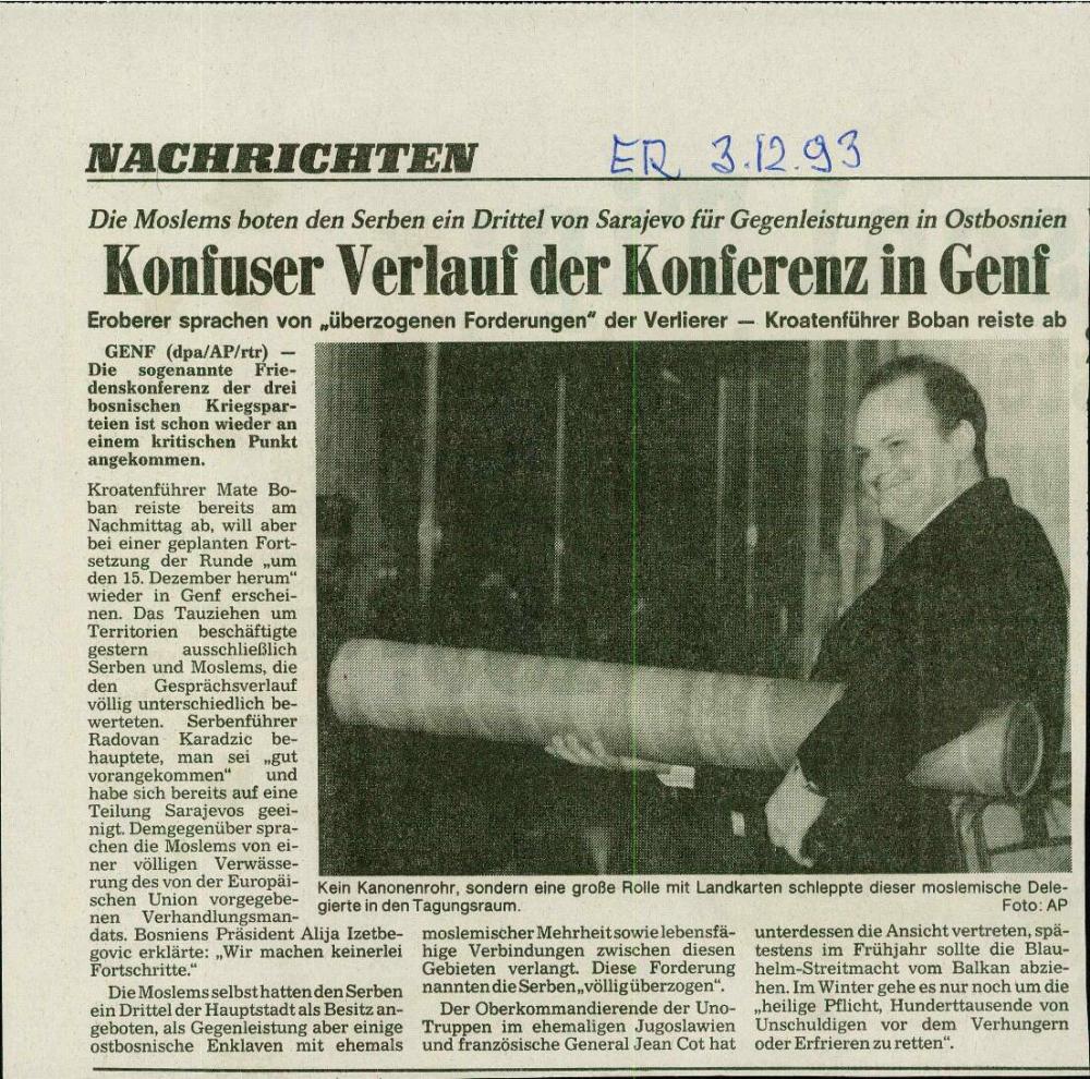 Konfuser Verlauf der Konferenz in Genf