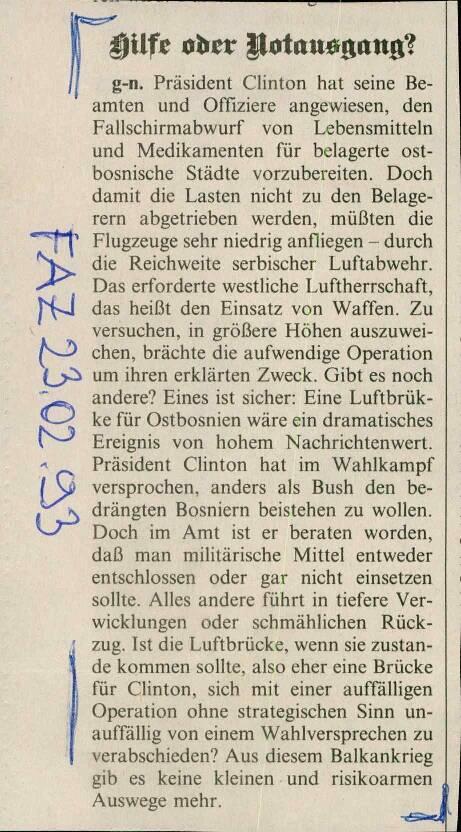 Hilfe oder Notausgang?