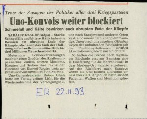 Uno-Konvois weiter blockiert  - nosilna