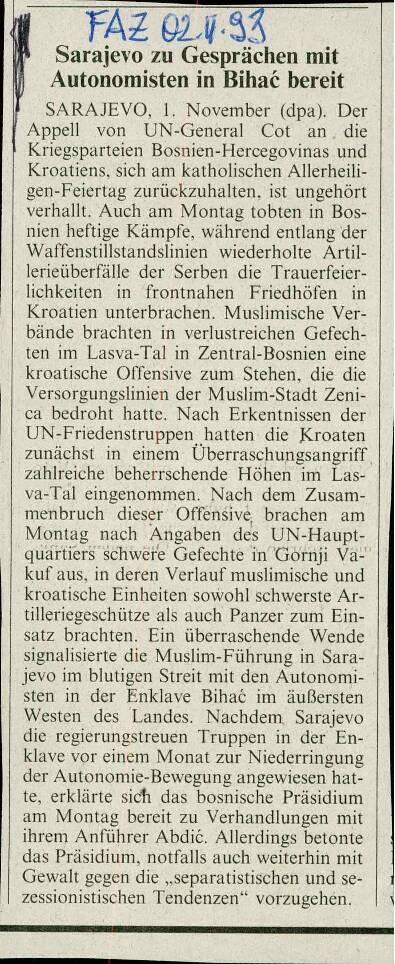 Sarajevo zu Gesprächen mit Autonomisten ... - nosilna